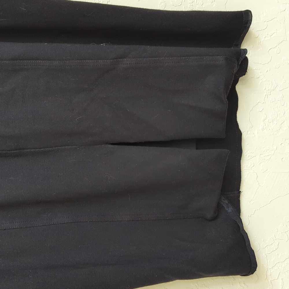 💎 WHBM Black Ponte Knit Seamed Pencil Skirt Size 12 - Flawed Gem - Picture 5 of 7